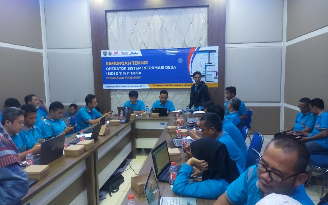 Pembinaan Teknis Operator Sistem Informasi Desa di Kecamatan Majenang Kabupaten Cilacap Tahun 2023